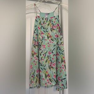 Alya Light Green Shirt with Floral Design